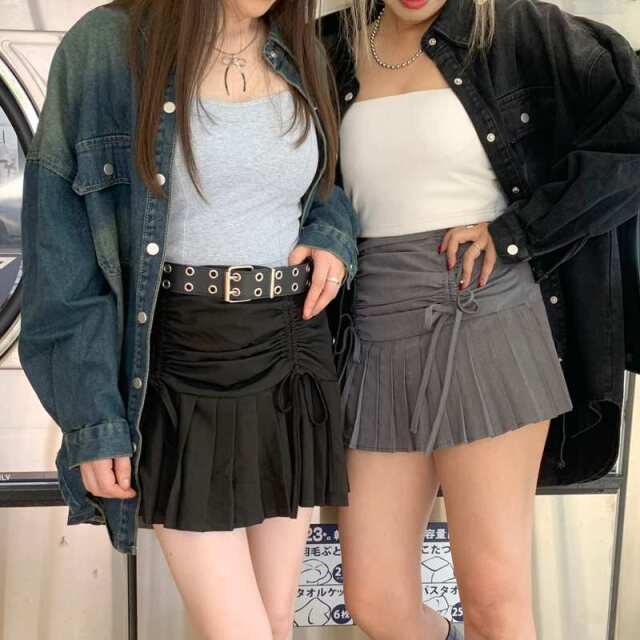 ドロストリボンスカート