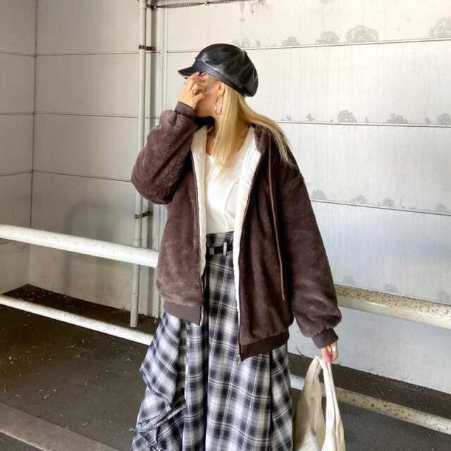 non-hedge フェイクファーフードZIP|TiMTiMオンラインストア