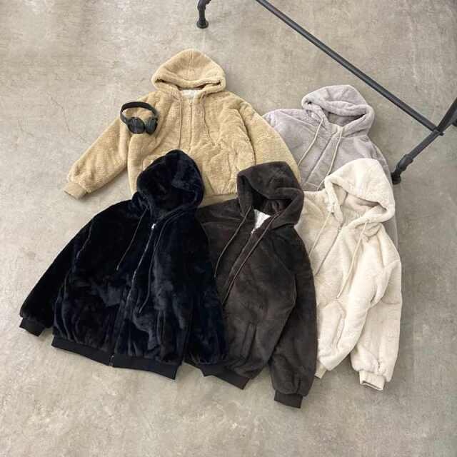 non-hedge フェイクファーフードZIP|TiMTiMオンラインストア