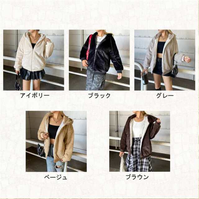 non-hedge フェイクファーフードZIP|TiMTiMオンラインストア