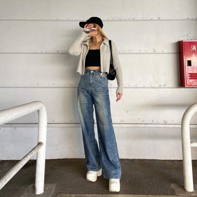 WZIPシャギーニットポロ