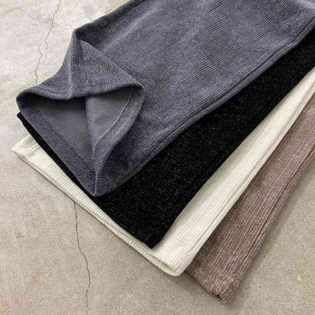 ストーンデニムワイドパンツ