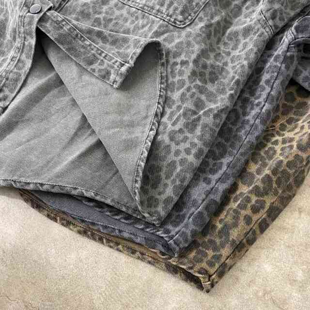 ヒョウ柄フードジャケット