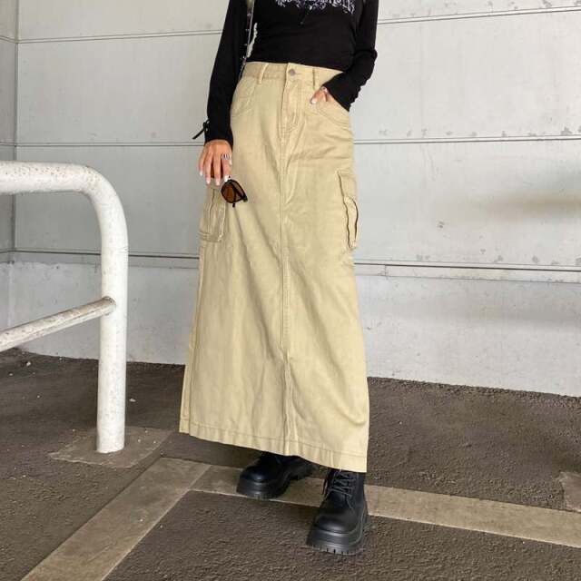 カーゴロングスカート