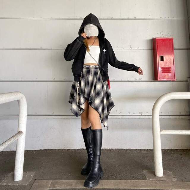 ダメージチェックイレヘムスカート