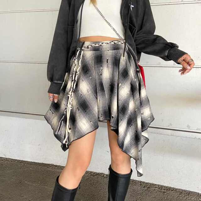 ダメージチェックイレヘムスカート