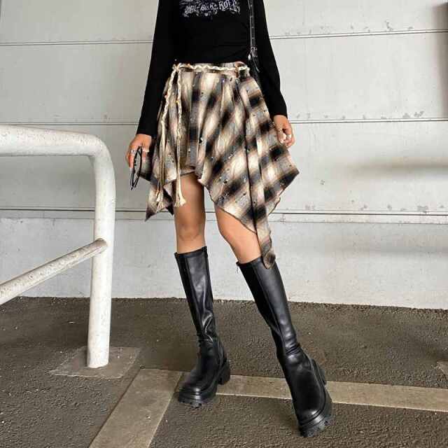 ダメージチェックイレヘムスカート