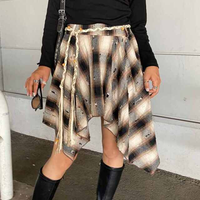 ダメージチェックイレヘムスカート