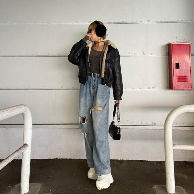 ボアボンバージャケット