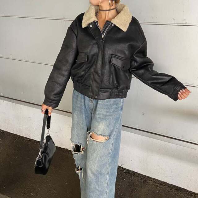 ボアボンバージャケット