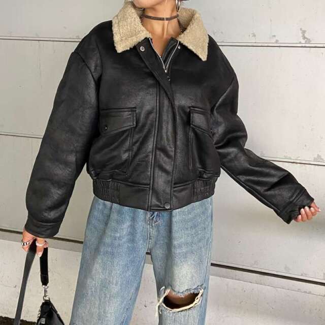 ボアボンバージャケット