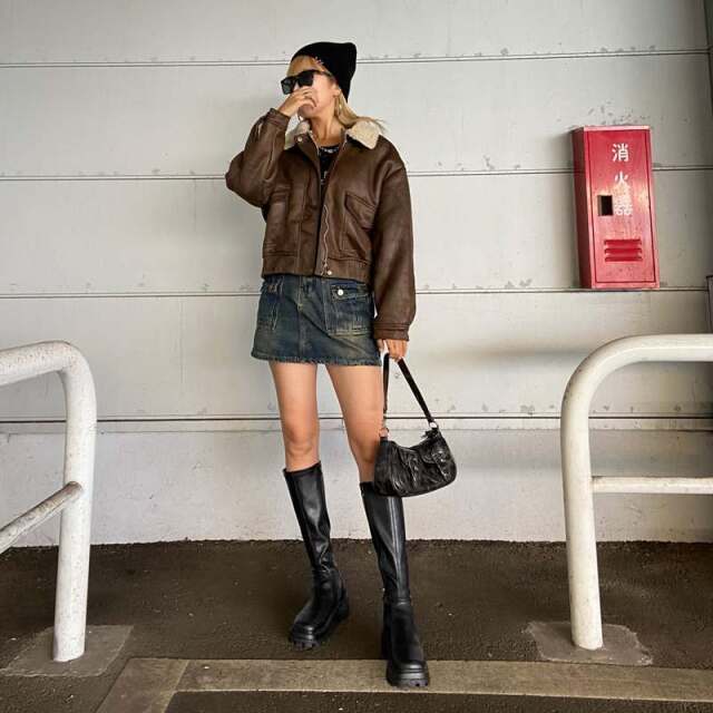 ボアボンバージャケット