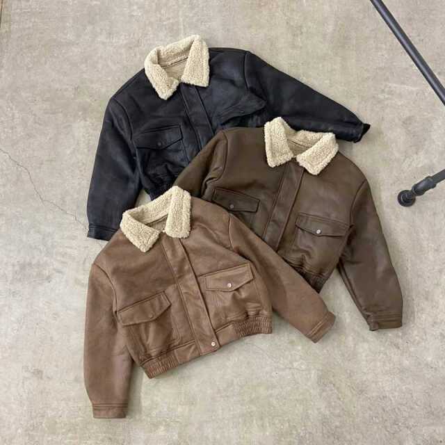 ボアボンバージャケット