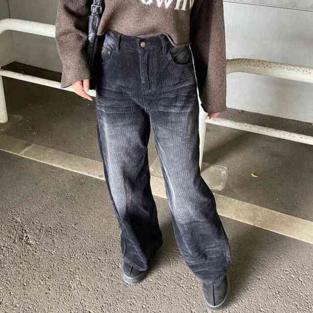 コーデュロイストレートパンツ