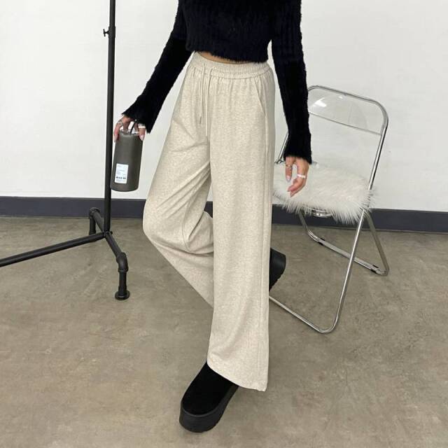 起毛ワイドパンツ