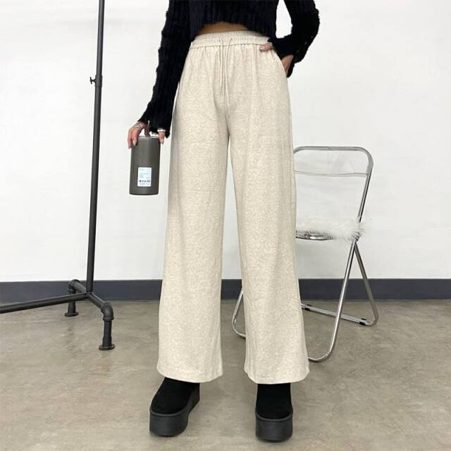 起毛ワイドパンツ