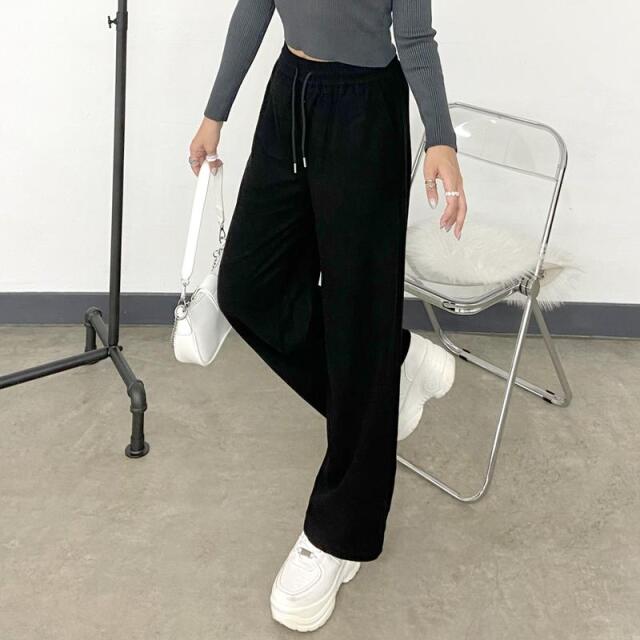 起毛ワイドパンツ