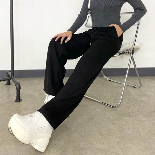 起毛ワイドパンツ