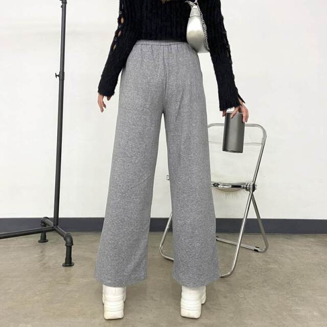 起毛ワイドパンツ