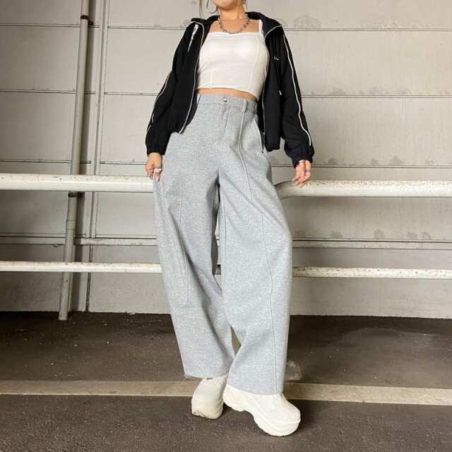 裏起毛カーブパンツ