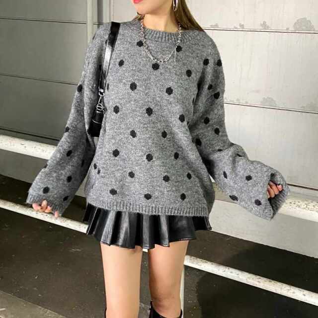 ドットニットプルオーバー