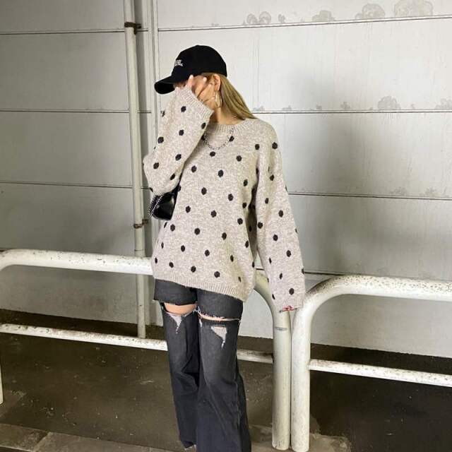 ドットニットプルオーバー