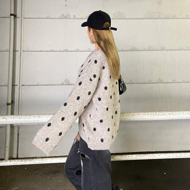 ドットニットプルオーバー