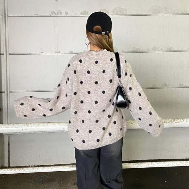 ドットニットプルオーバー