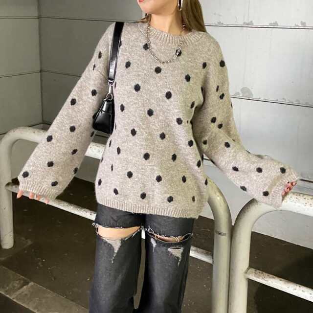 ドットニットプルオーバー