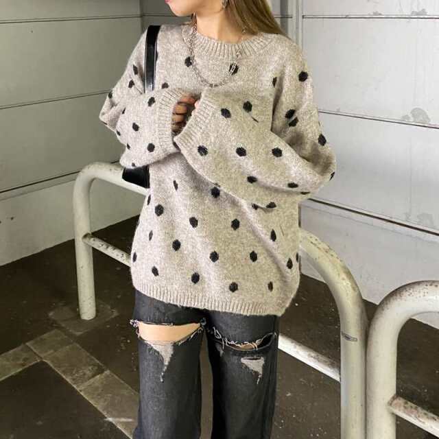 ドットニットプルオーバー