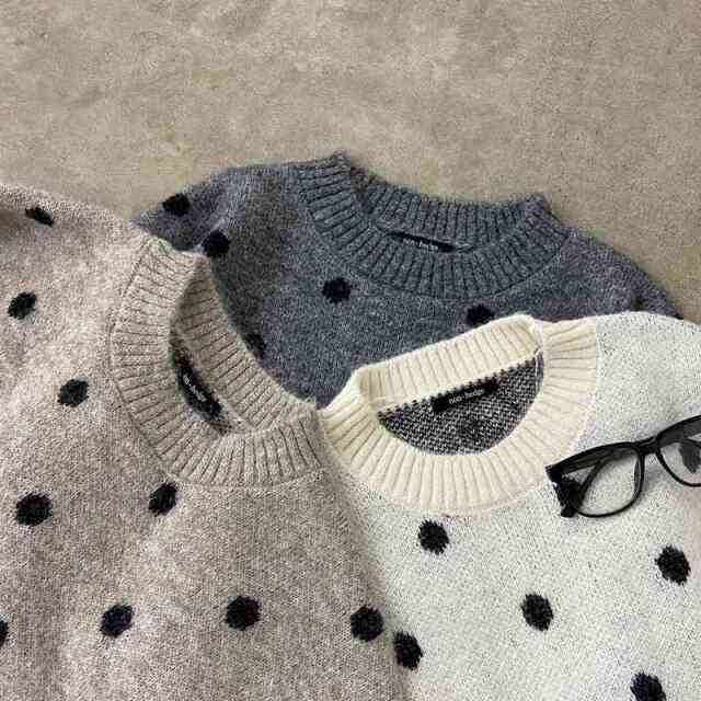 ドットニットプルオーバー