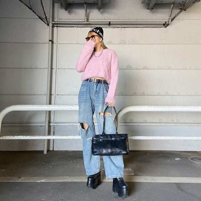 シャギーフードプルオーバー