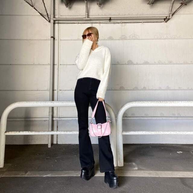 シャギーフードプルオーバー