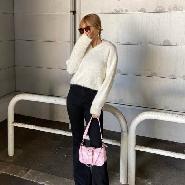 シャギーフードプルオーバー