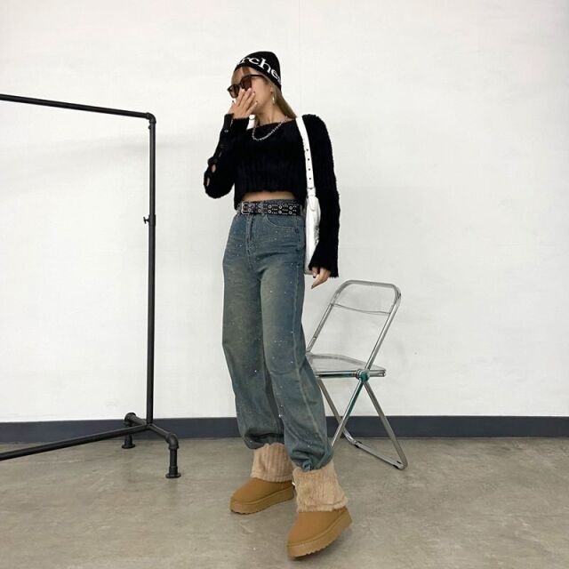 ルーズファームートンブーツ