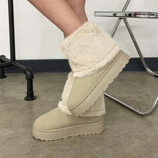 ルーズファームートンブーツ