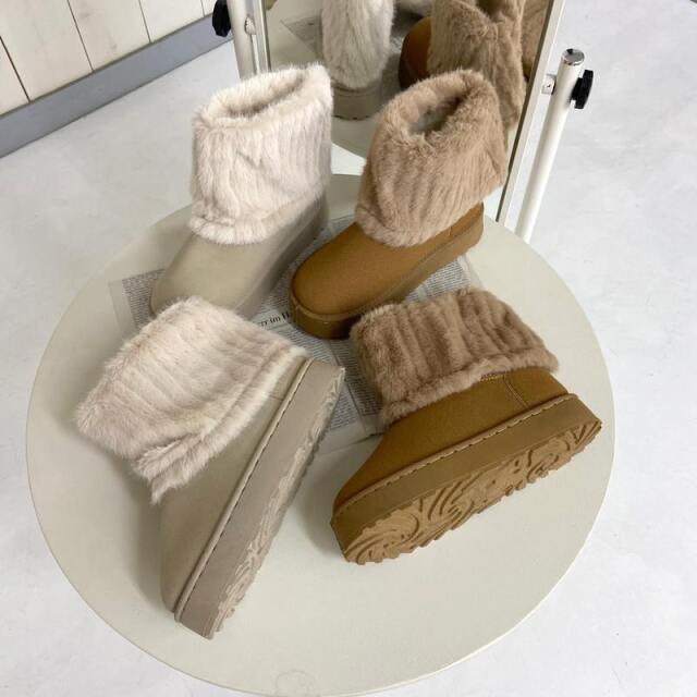 ルーズファームートンブーツ