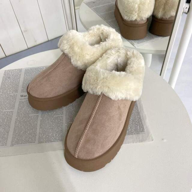 フェイクファー切替ムートンブーツ