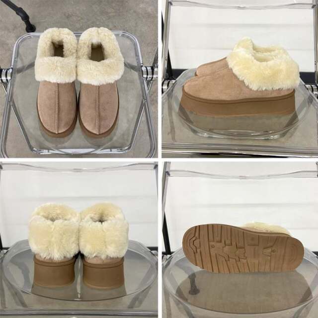 フェイクファー切替ムートンブーツ