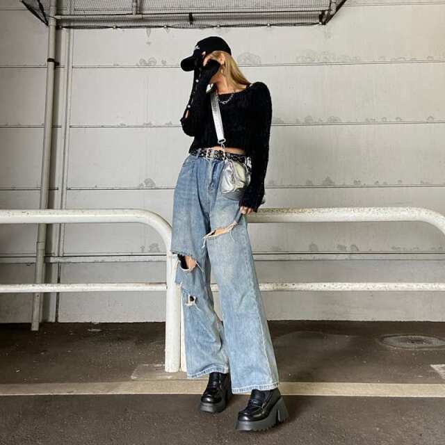 厚底ローファー