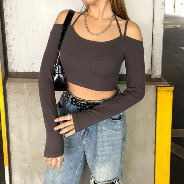 2連リブトップス