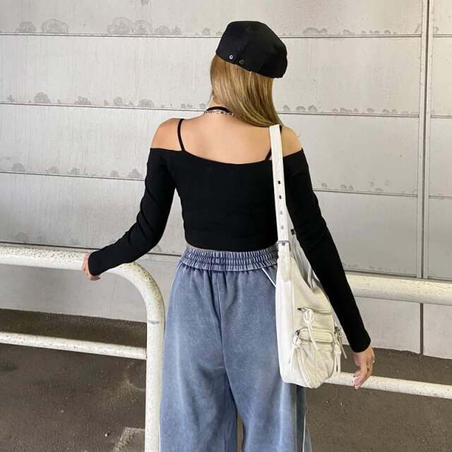 2連リブトップス