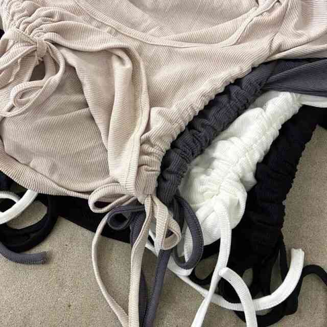 インナー付きサイドドロストトップス