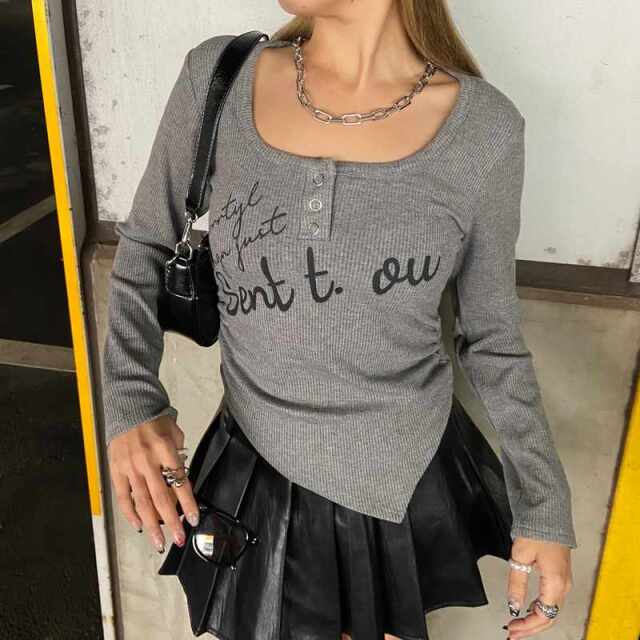 イレギュラーヘムロゴトップス