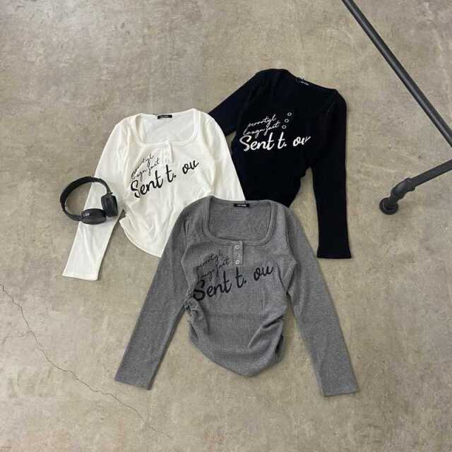 イレギュラーヘムロゴトップス