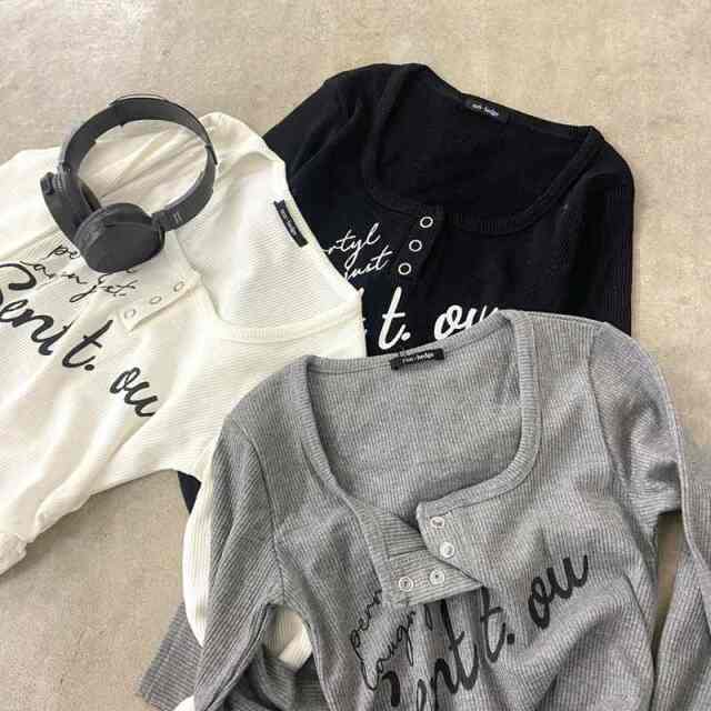 イレギュラーヘムロゴトップス