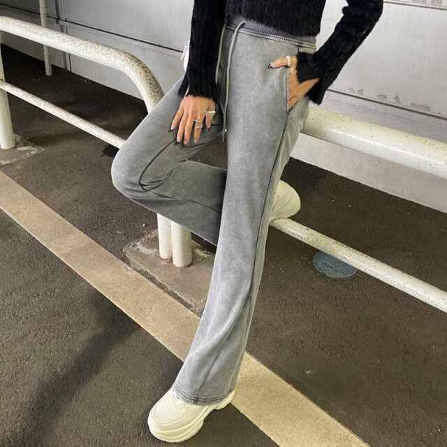 ブリーチフレアパンツ