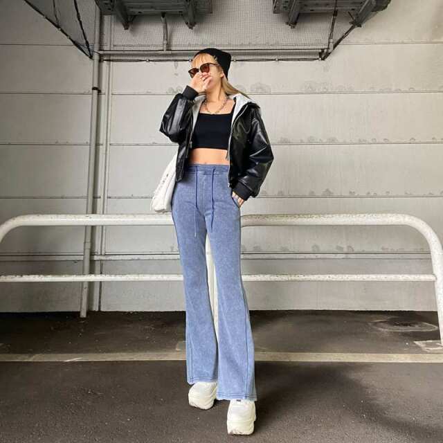 ブリーチフレアパンツ