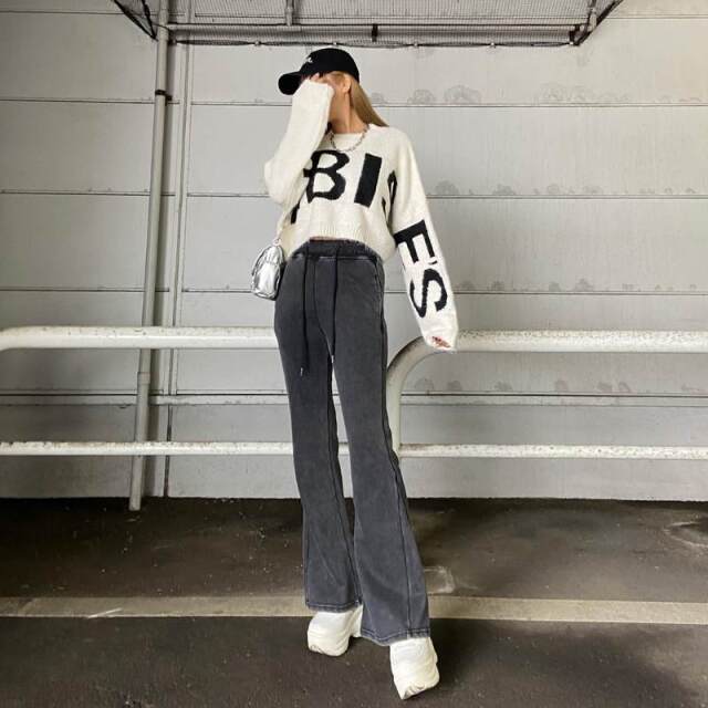 ブリーチフレアパンツ