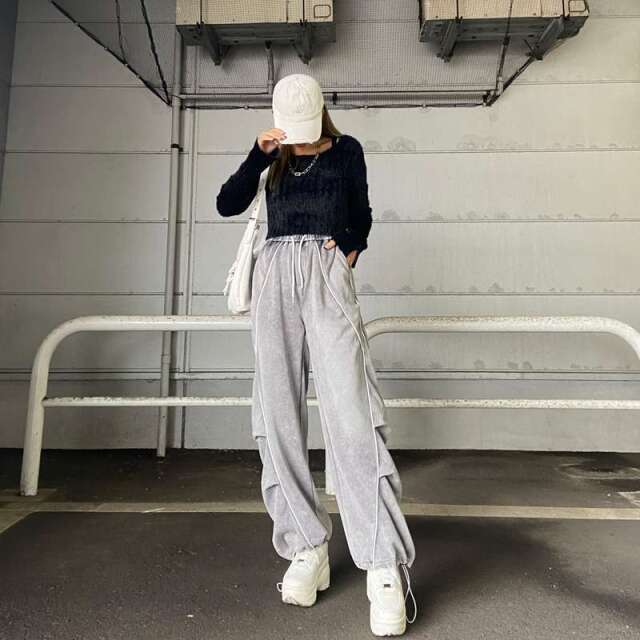 ブリーチラインカットパンツ